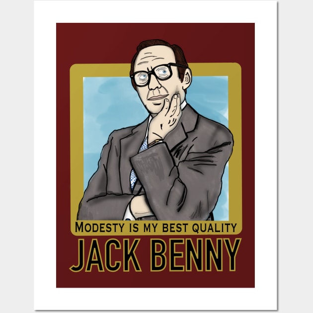 Jack Benny: Modesty Wall Art by TL Bugg